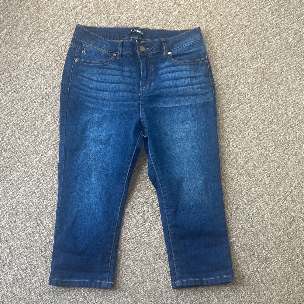 d. jeans Deep Indigo Cropped Jeans